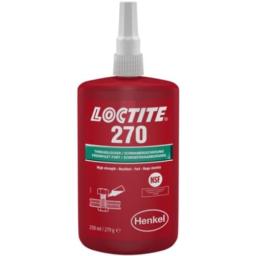 Loctite 270 Threadlocker độ bền cao màu xanh lá chai 250ml / Loctite 270 Threadlocker high strength green 250ml bottle Loctite 270 Threadlocker độ bền cao màu xanh lá chai 250ml / Loctite 270 Threadlocker high strength green 250ml bottle