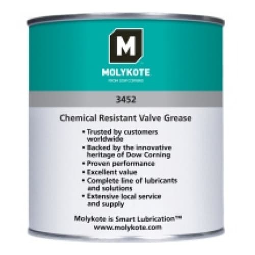 Mỡ van MOLYKOTE 3452 Fluorosilicone can 1kg / MOLYKOTE 3452 Fluorosilicone valve grease 1kg can Mỡ van MOLYKOTE 3452 Fluorosilicone can 1kg / MOLYKOTE 3452 Fluorosilicone valve grease 1kg can