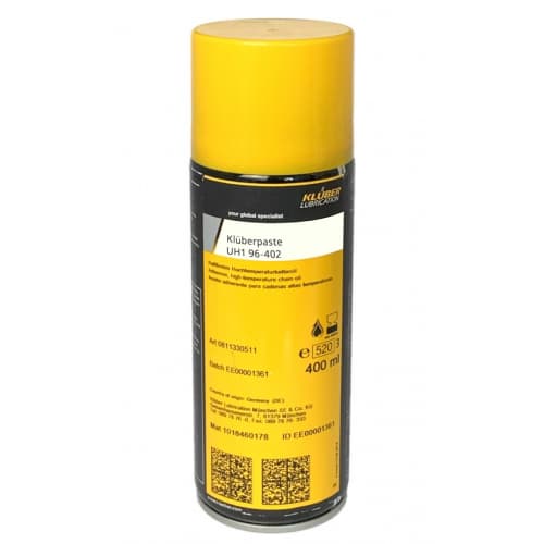 Klüberpaste UH1 96-402 Keo dán nhiệt độ cao để chế biến thực phẩm bình xịt 400ml / Klüberpaste UH1 96-402 High-temp paste for food-processing 400ml spray Klüberpaste UH1 96-402 Keo dán nhiệt độ cao để chế biến thực phẩm bình xịt 400ml / Klüberpaste UH1 96-402 High-temp paste for food-processing 400ml spray