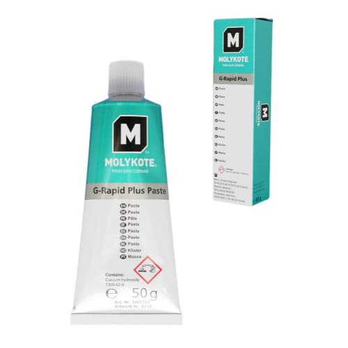 Molykote G-Rapid Plus dạng rắn bôi trơn tuýp 50g / Molykote G-Rapid Plus solid lubricant paste 50g tube Molykote G-Rapid Plus dạng rắn bôi trơn tuýp 50g / Molykote G-Rapid Plus solid lubricant paste 50g tube