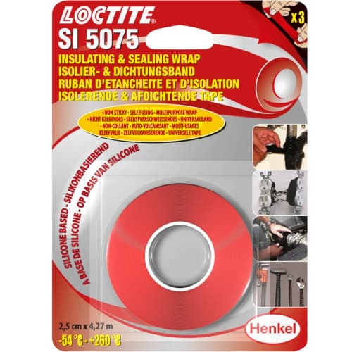 Loctite SI 5075 Bọc cao su silicon cách nhiệt và làm kín 2.5x427cm / Loctite SI 5075 Sealing and insulating silicone rubber wrap 2.5x427cm Loctite SI 5075 Bọc cao su silicon cách nhiệt và làm kín 2.5x427cm / Loctite SI 5075 Sealing and insulating silicone rubber wrap 2.5x427cm
