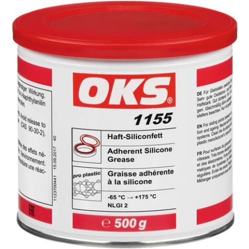 Mỡ silicon dính OKS 1155 hộp thiếc 500g / OKS 1155 Adherent silicone grease 500g tin Mỡ silicon dính OKS 1155 hộp thiếc 500g / OKS 1155 Adherent silicone grease 500g tin