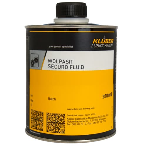 Klüber WOLPASIT SECURO FLUID Lớp phủ liên kết vô cơ làm khô trong không khí 280ml / Klüber WOLPASIT SECURO FLUID Air-drying inorganic bonded coating 280ml Klüber WOLPASIT SECURO FLUID Lớp phủ liên kết vô cơ làm khô trong không khí 280ml / Klüber WOLPASIT SECURO FLUID Air-drying inorganic bonded coating 280ml