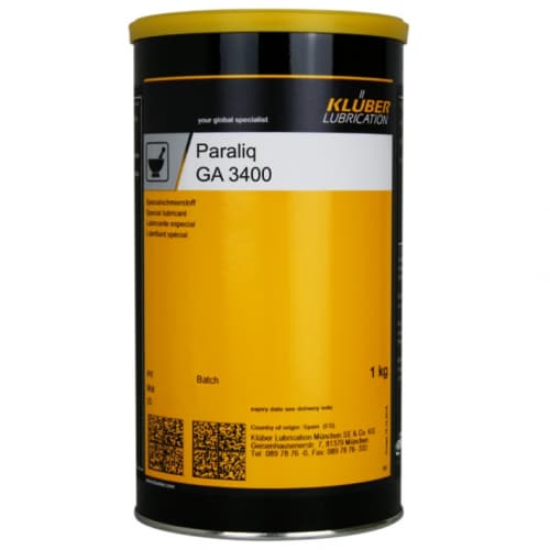 Klüber Paraliq GA 3400 Mỡ bánh răng dạng lỏng dùng cho chế biến thực phẩm lon 1kg / Klüber Paraliq GA 3400 Fluid gear grease for food-processing 1kg can Klüber Paraliq GA 3400 Mỡ bánh răng dạng lỏng dùng cho chế biến thực phẩm lon 1kg / Klüber Paraliq GA 3400 Fluid gear grease for food-processing 1kg can