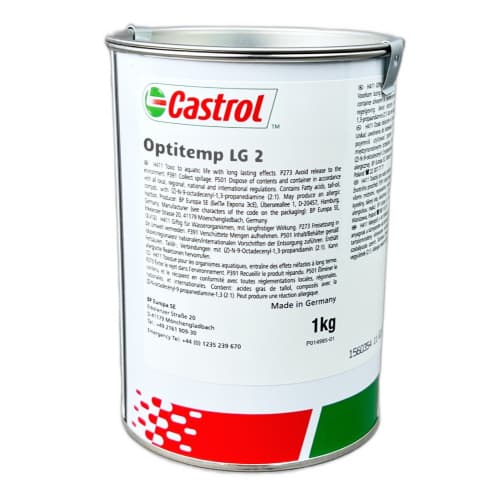 Castrol Optitemp LG 2 Mỡ nhiệt độ thấp lon 1kg / Castrol Optitemp LG 2 Low-temperature grease 1kg can Castrol Optitemp LG 2 Mỡ nhiệt độ thấp lon 1kg / Castrol Optitemp LG 2 Low-temperature grease 1kg can