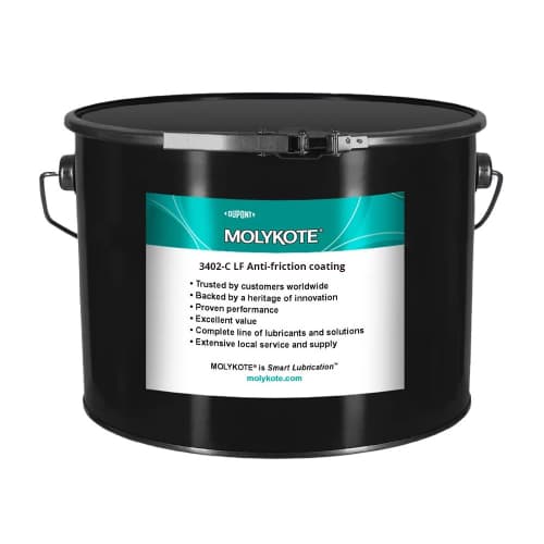 Molykote 3402-C LF Lớp phủ chống ma sát MoS2 xám thùng 5kg / Molykote 3402-C LF Anti-friction coating MoS2 grey 5kg pail Molykote 3402-C LF Lớp phủ chống ma sát MoS2 xám thùng 5kg / Molykote 3402-C LF Anti-friction coating MoS2 grey 5kg pail