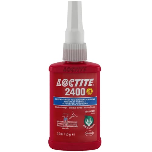 Loctite 2400 Threadlocker độ bền trung bình màu xanh chai 50ml / Loctite 2400 Threadlocker medium strength blue 50ml bottle Loctite 2400 Threadlocker độ bền trung bình màu xanh chai 50ml / Loctite 2400 Threadlocker medium strength blue 50ml bottle