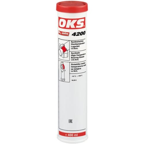 Mỡ chịu nhiệt độ cao tổng hợp OKS 4200 với MoS2 400g / OKS 4200 synthetic high-temperature bearing grease with MoS2 400g Mỡ chịu nhiệt độ cao tổng hợp OKS 4200 với MoS2 400g / OKS 4200 synthetic high-temperature bearing grease with MoS2 400g