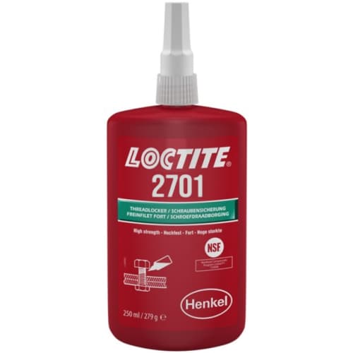 Loctite 2701 Threadlocker độ bền cao chai 250ml màu xanh lá cây / Loctite 2701 Threadlocker high strength green 250ml bottle Loctite 2701 Threadlocker độ bền cao chai 250ml màu xanh lá cây / Loctite 2701 Threadlocker high strength green 250ml bottle