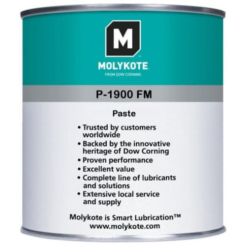 Molykote P-1900 Mỡ máy móc thực phẩm với chất bôi trơn rắn 1kg / Molykote P-1900 Food-machinery grease paste with solid lubricant 1kg Molykote P-1900 Mỡ máy móc thực phẩm với chất bôi trơn rắn 1kg / Molykote P-1900 Food-machinery grease paste with solid lubricant 1kg