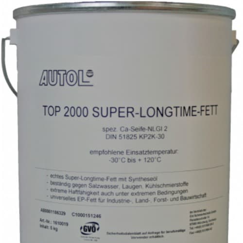 AUTOL TOP 2000 Super-Longtime mỡ thùng 5kg / AUTOL TOP 2000 Super-Longtime grease 5kg bucket AUTOL TOP 2000 Super-Longtime mỡ thùng 5kg / AUTOL TOP 2000 Super-Longtime grease 5kg bucket