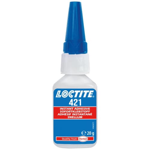 Loctite 421 Keo trong suốt cyanoacrylate độ nhớt trung bình chai 20g / Loctite 421 Medium viscosity cyanoacrylate adhesive clear 20g bottle Loctite 421 Keo trong suốt cyanoacrylate độ nhớt trung bình chai 20g / Loctite 421 Medium viscosity cyanoacrylate adhesive clear 20g bottle
