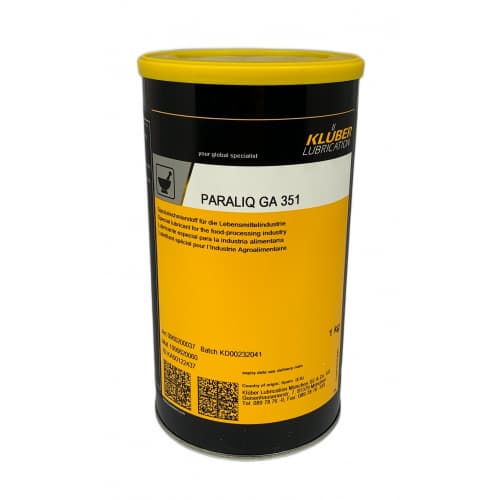 Klüber PARALIQ GA 351 Mỡ bôi trơn đặc biệt cho ngành thực phẩm 1kg / Klüber PARALIQ GA 351 Special lubricating grease for food industry 1kg Klüber PARALIQ GA 351 Mỡ bôi trơn đặc biệt cho ngành thực phẩm 1kg / Klüber PARALIQ GA 351 Special lubricating grease for food industry 1kg