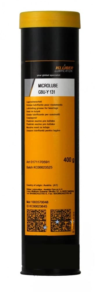 Klüber MICROLUBE GBU-Y 131 Mỡ bôi trơn đặc biệt 400g / Klüber MICROLUBE GBU-Y 131 Special lubricating grease 400g Klüber MICROLUBE GBU-Y 131 Mỡ bôi trơn đặc biệt 400g / Klüber MICROLUBE GBU-Y 131 Special lubricating grease 400g