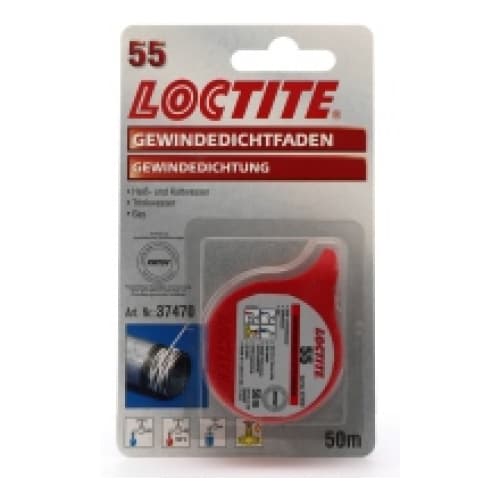 Loctite 55 Dây bịt ống vỉ 24mm x 50m / Loctite 55 Blister pipe sealing cord 24mm x 50m Loctite 55 Dây bịt ống vỉ 24mm x 50m / Loctite 55 Blister pipe sealing cord 24mm x 50m