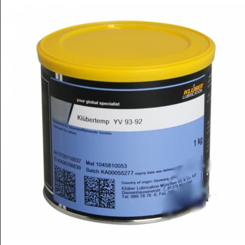 Klübertemp YV 93-92 Chất làm trượt cho van, phụ kiện hộp thiếc 1kg / Klübertemp YV 93-92 Sliding agent for valves, fittings 1kg tin Klübertemp YV 93-92 Chất làm trượt cho van, phụ kiện hộp thiếc 1kg / Klübertemp YV 93-92 Sliding agent for valves, fittings 1kg tin