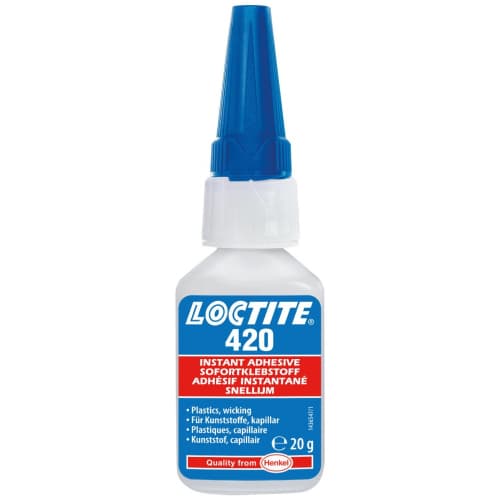 Loctite 420 Keo mao dẫn tức thì Universal trong suốt chai 20g / Loctite 420 Universal instant capillary adhesive clear 20g bottle Loctite 420 Keo mao dẫn tức thì Universal trong suốt chai 20g / Loctite 420 Universal instant capillary adhesive clear 20g bottle