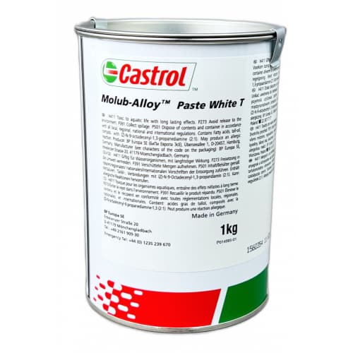 Castrol Molub-Alloy Paste White T Assembly paste NLGI-1 lon 1kg / Castrol Molub-Alloy Paste White T Assembly paste NLGI-1 1kg can Castrol Molub-Alloy Paste White T Assembly paste NLGI-1 lon 1kg / Castrol Molub-Alloy Paste White T Assembly paste NLGI-1 1kg can