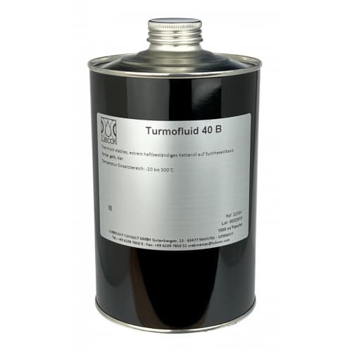 Lubcon Turmofluid 40B Dầu xích tổng hợp ổn định nhiệt chai 1L / Lubcon Turmofluid 40B Thermally stable synthetic chain oil 1L bottle Lubcon Turmofluid 40B Dầu xích tổng hợp ổn định nhiệt chai 1L / Lubcon Turmofluid 40B Thermally stable synthetic chain oil 1L bottle