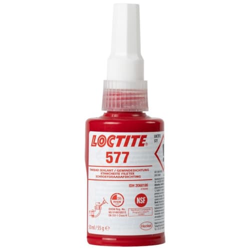 Loctite 577 Keo nối ren ống độ bền trung bình màu vàng chai 50ml / Loctite 577 Pipe thread sealant medium-strength yellow 50ml bottle Loctite 577 Keo nối ren ống độ bền trung bình màu vàng chai 50ml / Loctite 577 Pipe thread sealant medium-strength yellow 50ml bottle