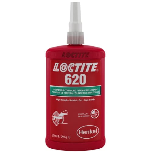 Loctite 620 Hợp chất giữ nhiệt cao màu xanh lục 250ml / Loctite 620 High temperature resistant retaining compound green 250ml Loctite 620 Hợp chất giữ nhiệt cao màu xanh lục 250ml / Loctite 620 High temperature resistant retaining compound green 250ml
