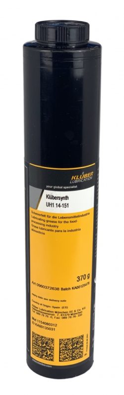 Klübersynth UH1 14-151 Mỡ bôi trơn ngành thực phẩm 370g / Klübersynth UH1 14-151 Lubricating grease for food industry 370g