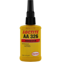 Keo dán kết cấu nam châm Loctite AA 326 màu vàng chai 50ml / Loctite AA 326 Structural adhesive magnet bonder yellow 50ml bottle