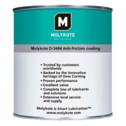 Molykote D-3484 AFC Sơn phủ chống ma sát đóng rắn nhiệt lon 500g / Molykote D-3484 AFC Anti-friction coating heat-curing 500g can