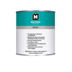 Molykote EM-50L Mỡ tổng hợp hydrocarbon/mỡ xà phòng lithium lon 1kg / Molykote EM-50L Synthetic hydrocarbon oil/lithium soap grease 1kg can