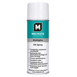 Molykote Multigliss Dispersion Chăm sóc kim loại 5 trong 1 Dạng xịt 400ml / Molykote Multigliss Dispersion 5 in 1 metal care 400ml Spray