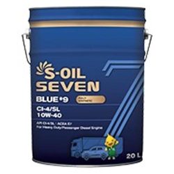 Dầu động cơ diesel hạng nặng tổng hợp hoàn toàn S-OIL 7 BLUE #9 CI-4/SL 10W-40 (Mã trước đây là  S-OIL 7 BLUE CI 10W-40)