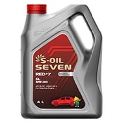 Dầu động cơ xăng tổng hợp S-OIL 7 RED #7 SL 5W-30 (Mã trước đây là  DRAGON SL 5W-30)