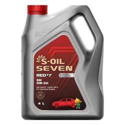 Dầu động cơ xăng/LPG tổng hợp S-OIL 7 RED #7 SN 5W-30 (Mã trước đây là  DRAGON SN 5W-30)