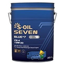 Dầu động cơ diesel tổng hợp hạng nặng S-OIL 7 BLUE #7 CK-4 10W-30 (Mã trước đây là  S-OIL 7 BLUE1 CK 10W-30)