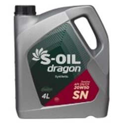 Dầu động cơ tổng hợp S-OIL Dragon SN 20W50 cho xăng và LPG/CNG/LNG