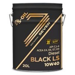 Dầu động cơ diesel hạng nặng tổng hợp hoàn toàn hàng đầu S-OIL 7 BLACK LS 10W40