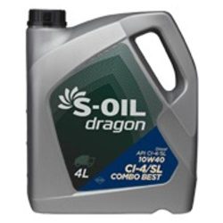 Dầu động cơ Diesel tổng hợp 10W40 tốt nhất S-OIL dragon Combo