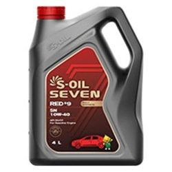 Dầu động cơ xăng tổng hợp hoàn toàn S-OIL 7 RED #9 SN 10W-40 (Mã trước đây là  S-OIL 7 RED1 SN 10W-40)