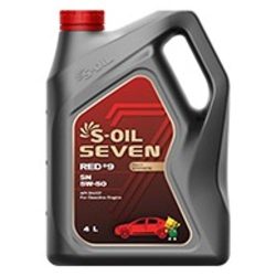 Dầu động cơ xăng tổng hợp hoàn toàn S-OIL 7 RED #9 SN 5W-50 (Mã trước đây là  S-OIL 7 RED1 5W-50)