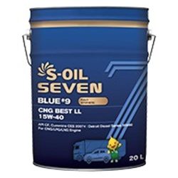 Dầu động cơ CNG tổng hợp hạng nặng hàng đầu S-OIL 7 BLUE #9 CNG BEST LL 15W-40  (Trước đây là S-OIL 7 CNG BEST LL 15W-40)