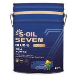 Dầu động cơ diesel hạng nặng tổng hợp hoàn toàn S-OIL 7 BLUE #9 CK-4 10W-40