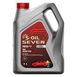 Dầu động cơ tổng hợp S-OIL 7 RED #7 SN 20W-50 cho xăng và LPG/CNG/LNG (trước đây là DRAGON SN 20W-50)