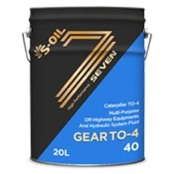 Chất bôi trơn hiệu suất cao cho thiết bị địa hình và hệ thống thủy lực S-OIL 7 GEAR TO-4 40