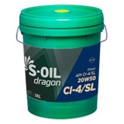 Dầu động cơ diesel tổng hợp S-OIL dragon CI-4/SL 20W50