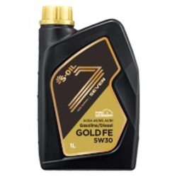 Dầu động cơ xăng/diesel tổng hợp hoàn toàn S-OIL 7 GOLD FE 5W30 tiết kiệm nhiên liệu